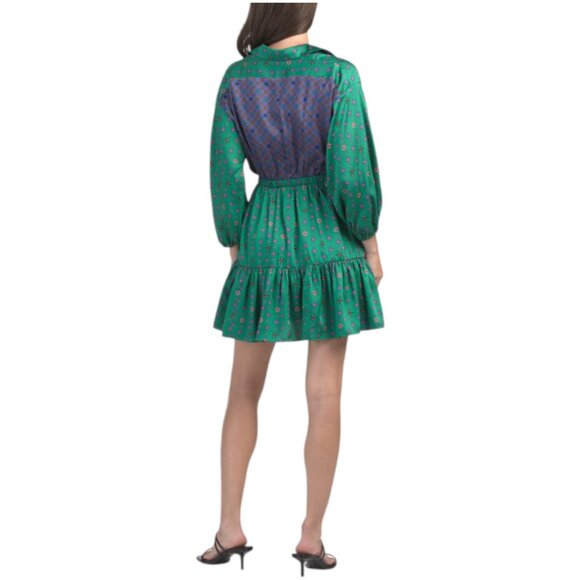 SANDRO Printed Mini Shirt Dress - Picture 2 of 4